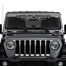 Autocollants vinyles personnalisés pour pare-brise Jeep Wrangler Unlimited 3