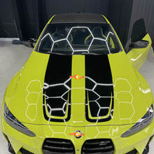2021+ BMW M4 M3 G80 G82 G83 Capot CSL Style autocollant en vinyle 1
 2