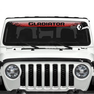 Jeep Gladiator Pare-brise Logo Décalcomanies Vinyle Graphique Dégradé
