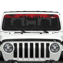 Autocollants Vinyle Pare-brise Enveloppant la Boue Personnalisés pour Jeep Gladiator 3