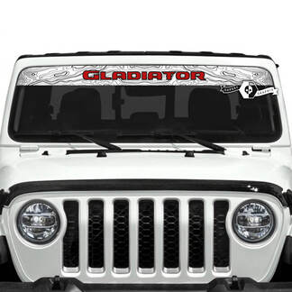 Jeep Gladiator Pare-brise Logo Décalcomanies Graphiques en vinyle
