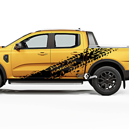 Kit d'autocollants latéraux en vinyle pour piste de pneu Musclecar Ranger