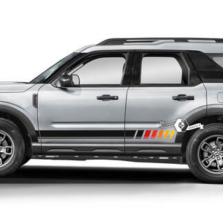 2x Ford Bronco Rocker Panel Logo latéral SunSet Line Autocollants
