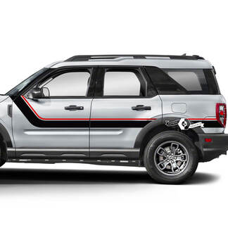 2x Ford Bronco portes haut côté garde-boue garniture autocollants autocollants 2 couleurs
