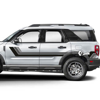 2x Ford Bronco portes haut côté garde-boue garniture autocollants autocollants 3 couleurs
