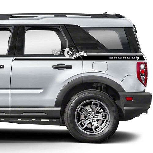 2x autocollants de logo de garde-boue latéral de porte Ford Bronco

