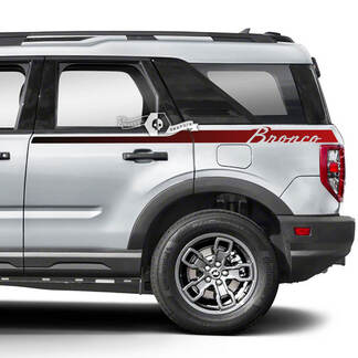 2x Ford Bronco porte côté garde-boue Logo autocollants autocollants dégradé 2 couleurs
