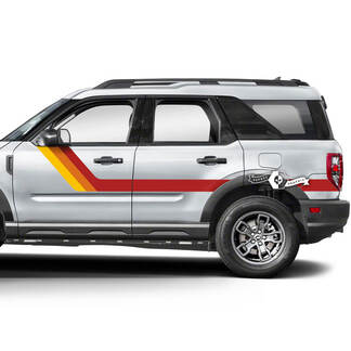 2x Ford Bronco portes haut côté garde-boue SunSet rétro autocollants autocollants 3 couleurs

