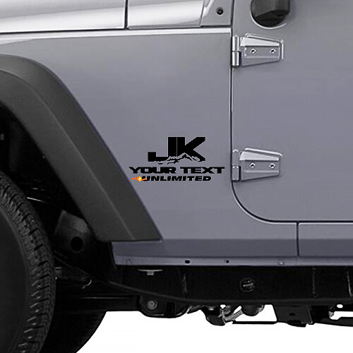 Décalcomanie en vinyle style montagne JK pour Jeep Wrangler Unlimited