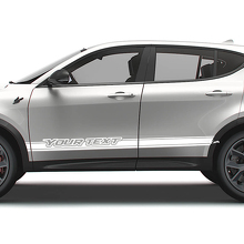 Autocollants vinyles bandes latérales personnalisées pour porte Dodge Hornet_2