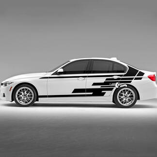 Paire BMW Hood Doors Bandes latérales Rally Motorsport Géométrie Graphique Vinyle Autocollant F30 G20
