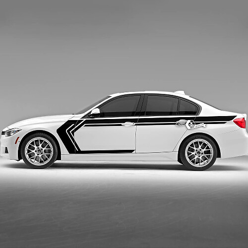 Paire BMW Hood Doors Bandes latérales Rally Motorsport Trim Vinyl Decal Sticker F30 G20
