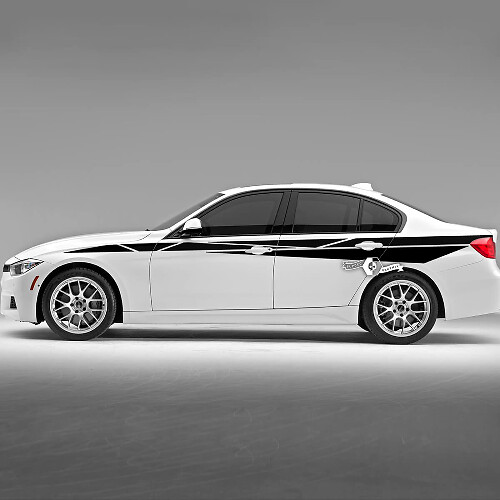 Paire de portes de capot BMW bandes latérales Rally Motorsport garniture garde-boue arrière vinyle autocollant autocollant F30 G20
