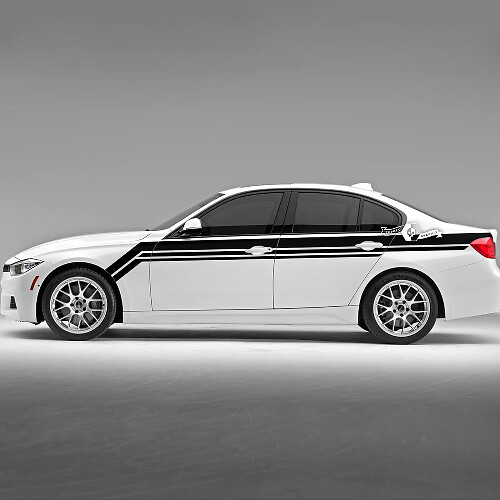 Paire BMW Hood Doors Bandes latérales Rally Motorsport Garde-boue arrière Vinyle Autocollant F30 G20

