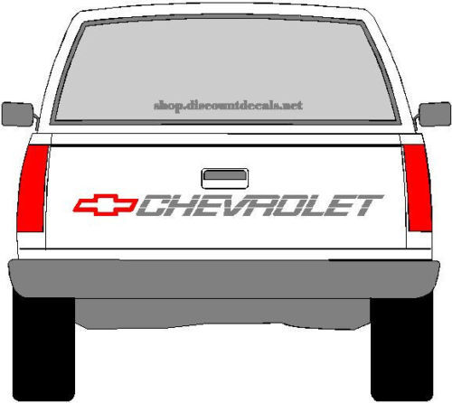 Autocollant en vinyle logo Chevrolet pour hayon de camion Chevrolet
