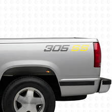Ensemble d'autocollants en vinyle 305 SS pour flancs de camionnettes Chevrolet_10