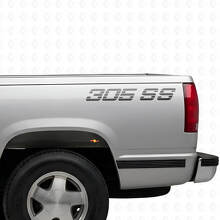 Ensemble d'autocollants en vinyle 305 SS pour flancs de camionnettes Chevrolet_2