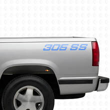 Ensemble d'autocollants en vinyle 305 SS pour flancs de camionnettes Chevrolet_3