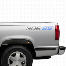 Ensemble d'autocollants en vinyle 305 SS pour flancs de camionnettes Chevrolet_4
