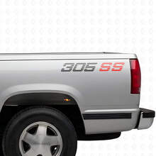 Ensemble d'autocollants en vinyle 305 SS pour flancs de camionnettes Chevrolet_8