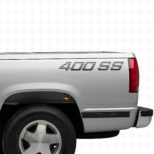 Jeu d'autocollants en vinyle 400 SS pour panneaux latéraux de Chevrolet Trucks