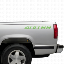 Jeu d'autocollants en vinyle 400 SS pour panneaux latéraux de Chevrolet Trucks_4