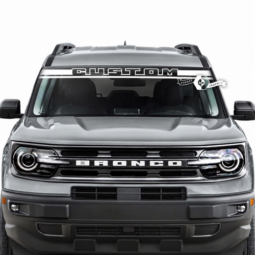 CUSTOM Twin Line Windshield Banner Pare-brise Autocollant vinyle pour Ford