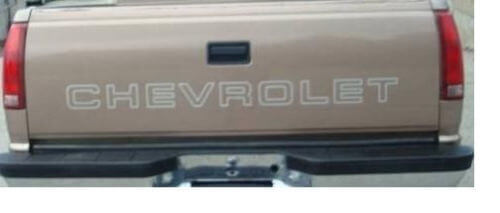 Lettrage en vinyle contour de hayon Chevrolet pour camion Chevy