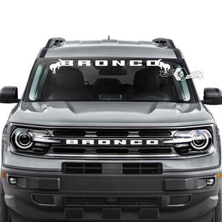 Ford Bronco fenêtre pare-brise Logo rayures vinyle graphiques décalcomanies
