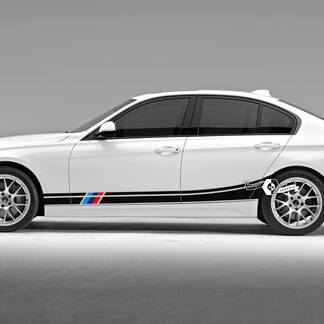 Paire BMW Portes Bandes Latérales Rally Motorsport Garniture Vinyle Autocollant F30 G20 M Couleurs
