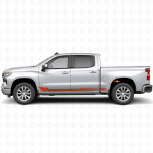 Bandes vinyle à motif nid d'abeille pour portes et bas de caisse Chevrolet Silverado 1500 T1XX 2019-2026_4