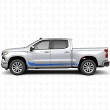 Bandes vinyle à motif nid d'abeille pour portes et bas de caisse Chevrolet Silverado 1500 T1XX 2019-2026_5