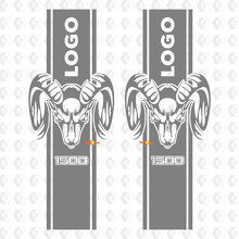 Autocollant graphique de logo à rayures Dodge Ram 1500 pour le côté arrière du camion en vinyle.
_3