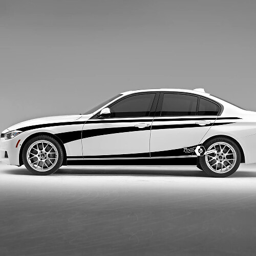 Paire BMW Portes Lignes Bandes Latérales Fender Rally Motorsport Rocker Panneau Vinyle Autocollant F30 G20
