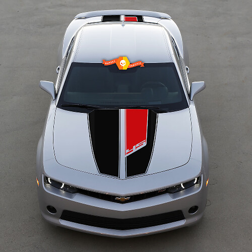 Kit de décalcomanies en vinyle pour capot et coffre style 45e anniversaire pour Chevrolet Camaro_1