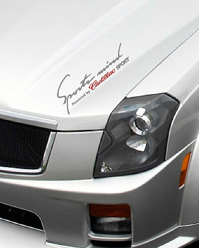 Esprit Sport Alimenté par Cadillac Autocollant Vinyle Capot Sport pour Cadillac