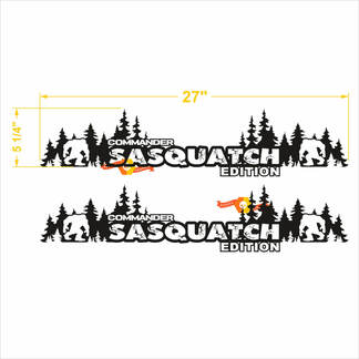Autocollants Sasquatch Commander Trees pour capot
