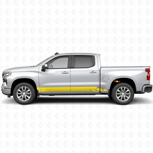Bandes en vinyle superposées pour portières et bas de caisse Chevrolet Silverado 1500 T1XX 2019-2026_3