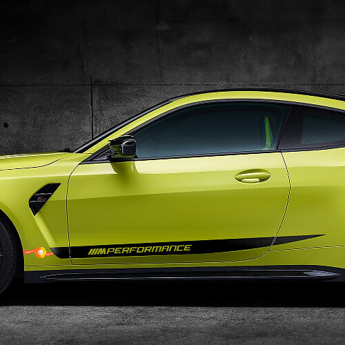 BMW M4 M3 G82 G83 M Performance Side Doors Stripe M autocollant autocollant en vinyle
