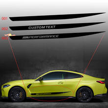 BMW M4 M3 G82 G83 M Performance Side Doors Stripe M autocollant autocollant en vinyle
 2