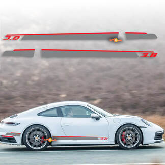 Autocollant de décalcomanie de kit de bandes latérales Porsche 911-991 RS 4.0
