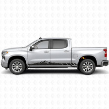 Autocollants Vinyle Relief Montagne pour Porte et Bas de Porte Chevrolet Silverado 1500 T1XX 2019-2026_2