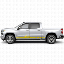 Autocollants Vinyle Relief Montagne pour Porte et Bas de Porte Chevrolet Silverado 1500 T1XX 2019-2026_3