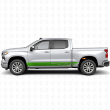 Bandes en vinyle diagonales pour porte et panneau latéral pour Chevrolet Silverado 1500 T1XX 2019-2026_6