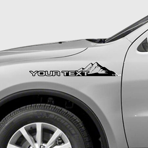 Kit d’autocollants en vinyle style montagnes pour ailes Dodge Durango