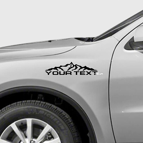 Kit de décalcomanies en vinyle personnalisées de chaîne de montagnes pour ailes de Dodge Durango