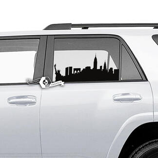 Paire d'autocollants latéraux en vinyle pour fenêtre 4Runner, Statue de la Liberté, pour Toyota 4Runner
