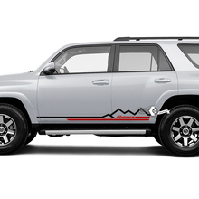 Autocollants de garniture en vinyle pour porte latérale Toyota 4Runner | Rayures à bascule de montagne
 2