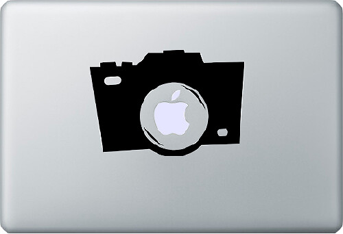 Autocollant de décalcomanie d’appareil photo pour ordinateur portable MacBook
