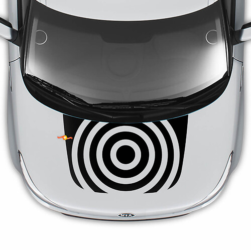 Hood Circle Decal Wrap Vinyl Vinyl Stickers pour Kia Soul
